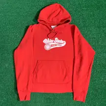 Vintage 90s  Red Spellout Hoodie