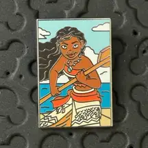 Disney parks Heroes vs Villains Pin Event - Epic Showdown Hero Moana trading pin
