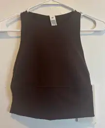 Lululemon Logo Elastic Everlux Shelf Tank Top - Size 4 - Espresso