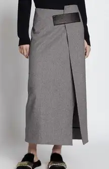 ZhiZhi Wool Grey Maxi Skirt Proenza Schouler Size US 2 / UK 6