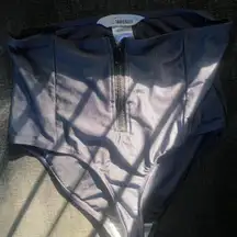 Boutique high waisted grey bottoms / trunks.  