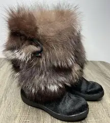 PAJAR GOAT HAIR APRES Winter Snow BOOTS Size 38 Women’s Made In Italy