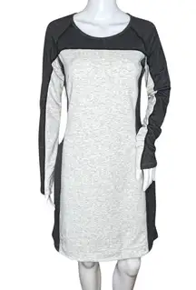 Athleta Dress Womens Small Gray Colorblock‎ Raglan Sleeve Sweatshirt Athleisure