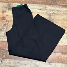 Halara NEW Women's Black High Wasited Wide Leg Play It My Way Pants Sz M Career