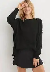 Oversized Waffle Knit Sweater