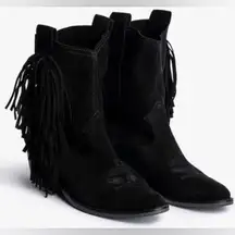 ZADIG & VOLTAIRE
Pilar High Suede Leather Ankle Boots
