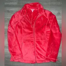 LILLY PULITZER MADDIE FLEECE PINK ZIP UP JACKET SIZE SMALL