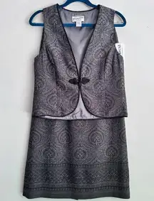 Pendleton  1990s NWT Women’s Petite‎ Wool Vest Skirt Set Size 2P Preppy Academia