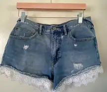 COPY - COPY - Free People Distressed Jean Shorts Size 27