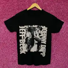 Jeff Beck Johnny Depp California Nevada Rock Duo Tour Tee Small