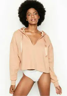 Victoria’s Secret Satin Hoodie Crop Top