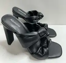 ABOUND Rainey Knotted Heeled Sandal in Black Size 6 NWOT