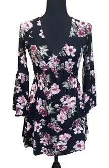 Vintage Pook New York Y2K Floral Babydoll Top Black Size M Whimysgoth Romantic