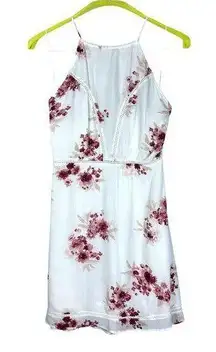 GF Collection Halter Open Racer Back Spaghetti Strap Floral Print Dress Size 6