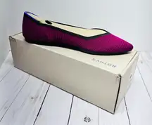 Rothy's NEW IN BOX RETIRED The Point II Magenta Flats Size 8