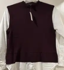 Ann Taylor Rich Plum Knit Top