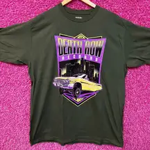 Death Row Records 213 LBC Skyline Low Rider Hip Hop Tee XL