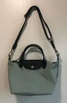 Longchamp Le Pliage Energy S Tote Bag Canvas Leather vervain