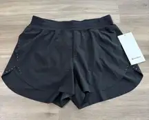 NWT Lululemon Find Your Pace High Rise Black Short 3" Women Size 6