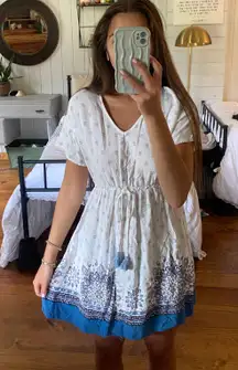 White And Blue Sundress