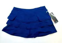 HEAD Women's Athletic Performance Tennis Skort Blue Sea Size Large