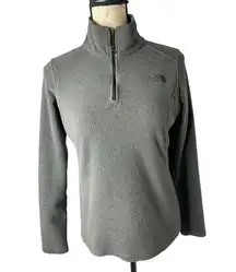 The North Face Jacket Womens S/P Gray Fleece‎ Pullover Half Zip Outdoors Hiking