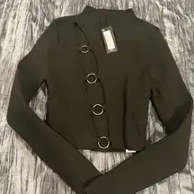 Manning Cartell Black Cut Out Long Sleeve Knit by Pretty Little Thing