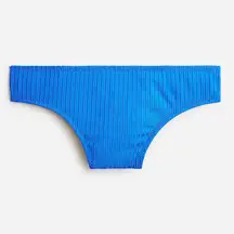NWT J. Crew Blue Wide-Rib Hipster Full Coverage Bikini Bottom