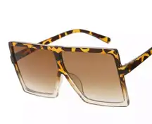 Oversized Shades Women Sunglasses Black Fashion Square Glasses Big Frame Vintage