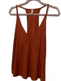 Intimately free people sleeveless blouse like new condition burnt orange