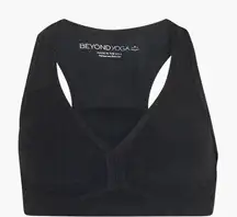 Beyond Yoga Spacedye Lift Your Spirit Sports Bra XS Darkest Night