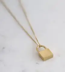 SLIDE lock It Dainty Gold Necklace 