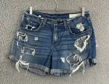 Rag & bone distressed boyfriend short Women 30‎ Rebel Jean
