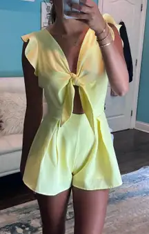 yellow romper