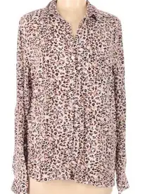 Velvet Heart Leopard Print Button Down Shirt