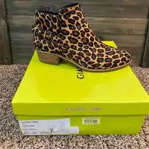 Gianni‎ Bini Leopard Print Ankle Boots