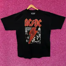 AC/DC Pwr Up Live in Concert Poster Heavy Metal Band Tee 2X