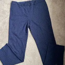 Black,blue diamond print pants