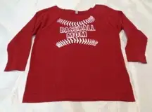 Next Level Apparel  women's large "Baseball Mom" top