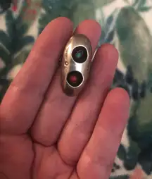 Thee turquoise and sterling rings