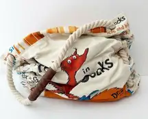 DR. SEUSS Fox In Sox Canvas Shoulder Bag Rope Straps