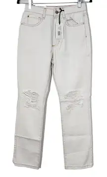 WeWoreWhat White Jeans Size 26 NWT Distressed White Denim