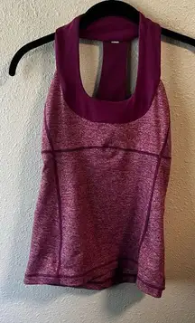 Lululemon Scoopneck Tank Marled Magenta