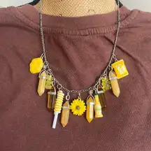 Boutique Yellow Charm Necklace