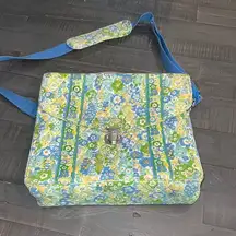 Vera Bradley  Shoulder Crossbody Messenger Bag in English Meadow (Retired 2011)