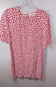Reformation Women's‎ Cassette Red Floral Mini Dress Size Medium