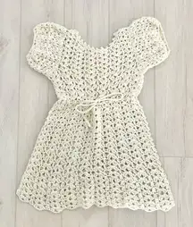 Handmade Crochet Knit Mini Dress | Best Fits a Size XS-S