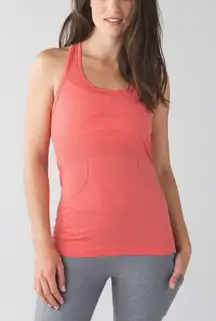 Lululemon Swiftly Tech Racerback First Release Heathered Alarming tank top corsl