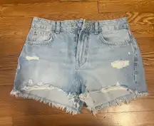 Denim Distressed Jean Shorts