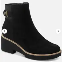 Giani Bernini Women's Vedaa Ankle Boots | Black Microfiber NWT In Box